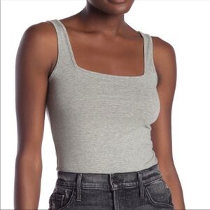 BP Square neck gray tank top thong style​​​​​​​